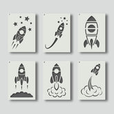 rocket stencils for painting