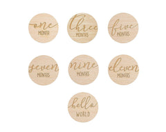 wooden baby milestone plaques