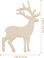 reindeer wooden cutouts for crafts