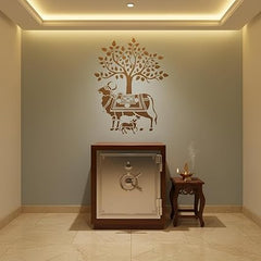 traditional wall mural stencil template
