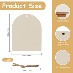 Product size chart with dimensions and features of a wooden board.