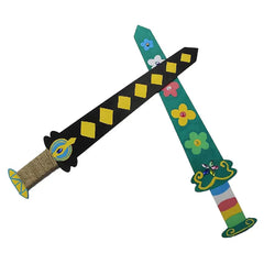 Natural timber sword craft kit for kids' art projects