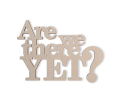 wooden travel quote sign cutout