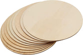 American Elm 12 Pack Round Wood Circles MDF Craft Discs for DIY Projects Painting & Home Decor