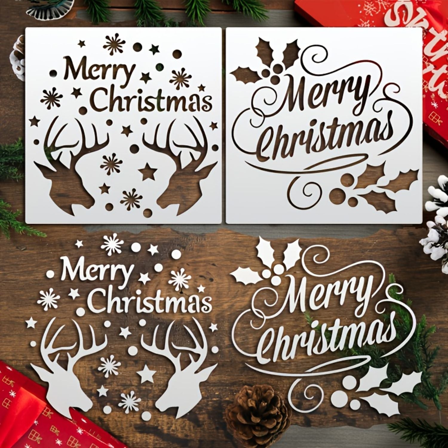 Scrapbooking stencil templates