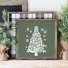Christmas tree template for DIY