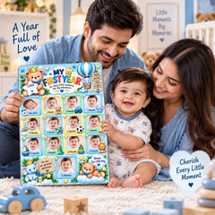 MDF baby milestone photo display frame