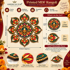 decorative rangoli pieces for Diwali