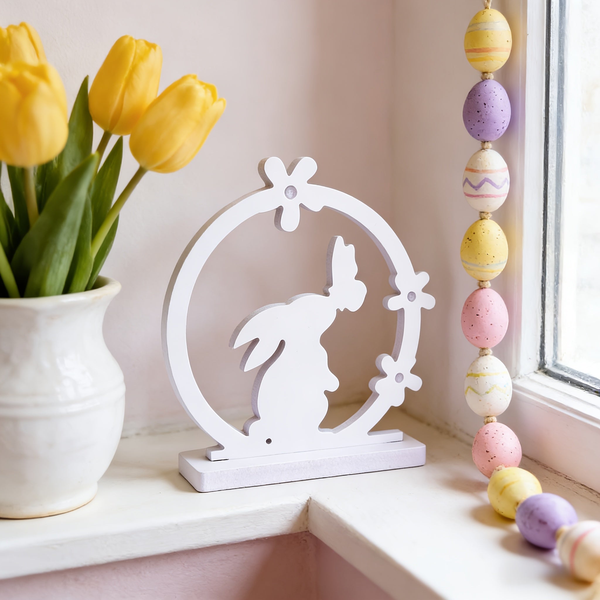 modern easter table decor