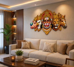 Hanuman MDF wall hanging for office