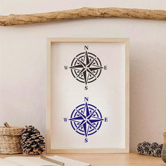 sailing and marine compass stencil for diy craft activities