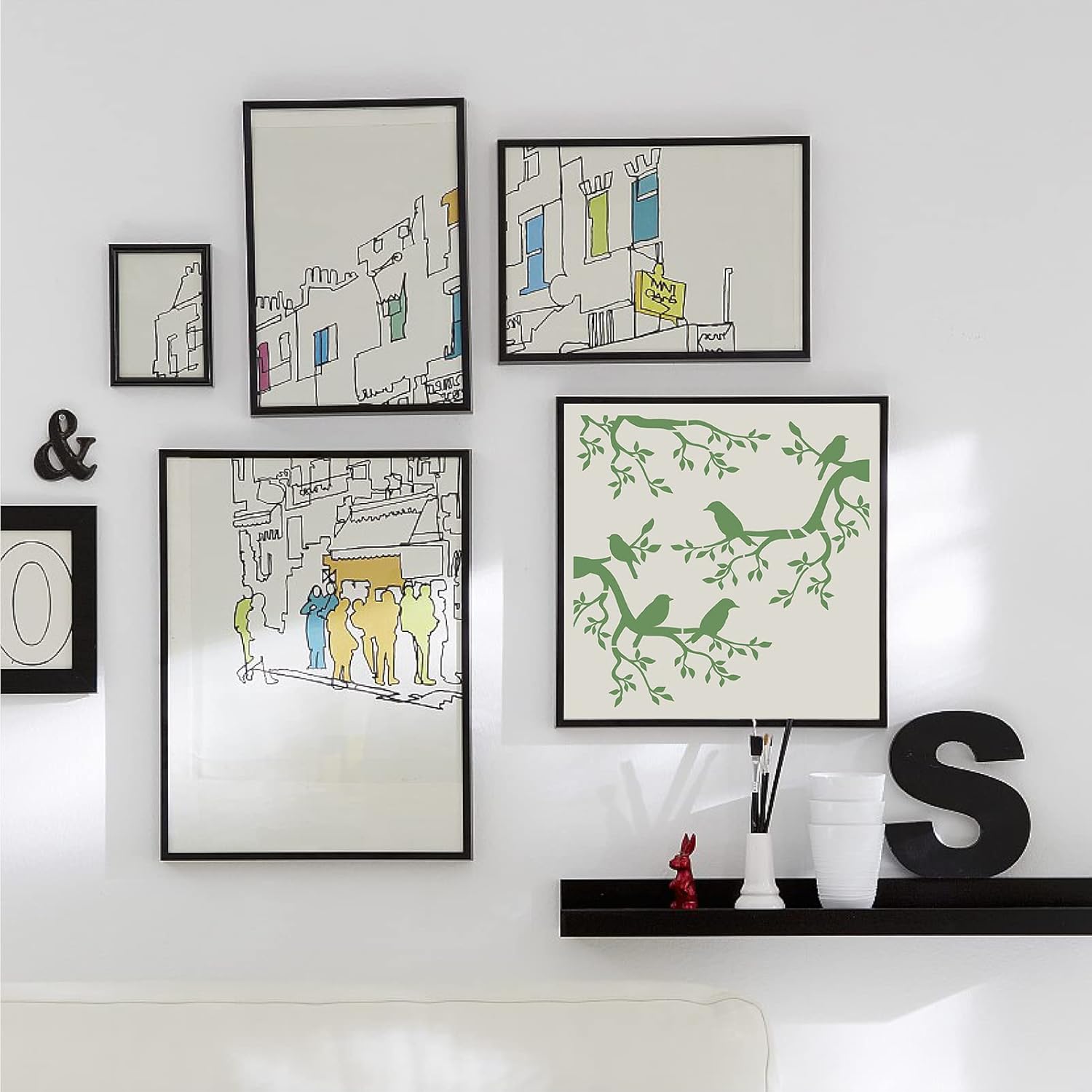 nature theme diy stencil