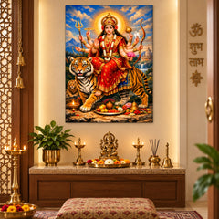 Sherawali Maa wall art for Dussehra