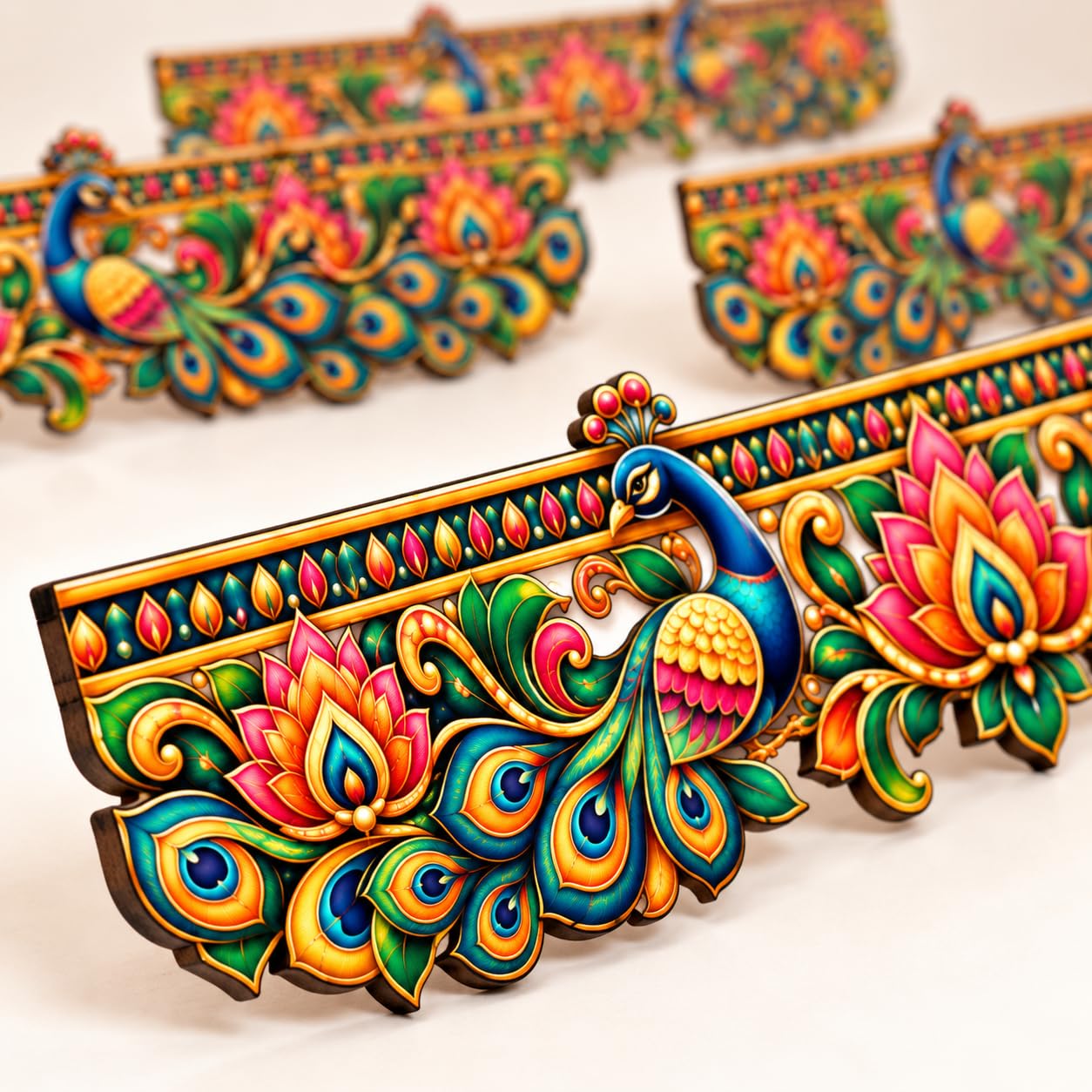 doorway trim decor with ethnic motifs