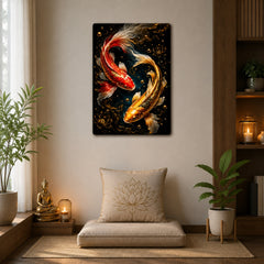 koi fish wall art for bedroom