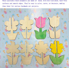 kids art wooden cutouts
