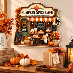 pumpkin spice wall decor for kitchen