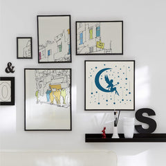 Square Mylar Moon Goddess Stencil for DIY Art & Craft Painting Pack of 1, Celestial Star Symbol Template – Cliths