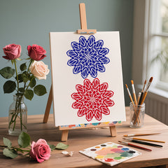 reusable mandala template for wood and wall painting