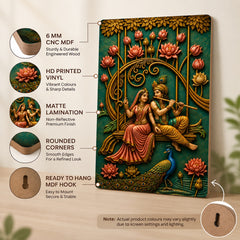Lord Krishna Wall Art for Home Decoration