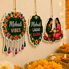 wedding Mehndi signboard cutouts