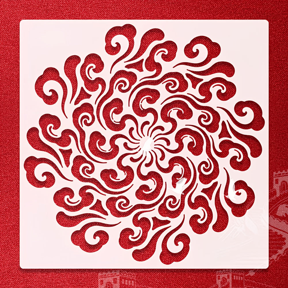 reusable plastic stencil for wall and floor painting