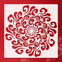 reusable plastic stencil for wall and floor painting