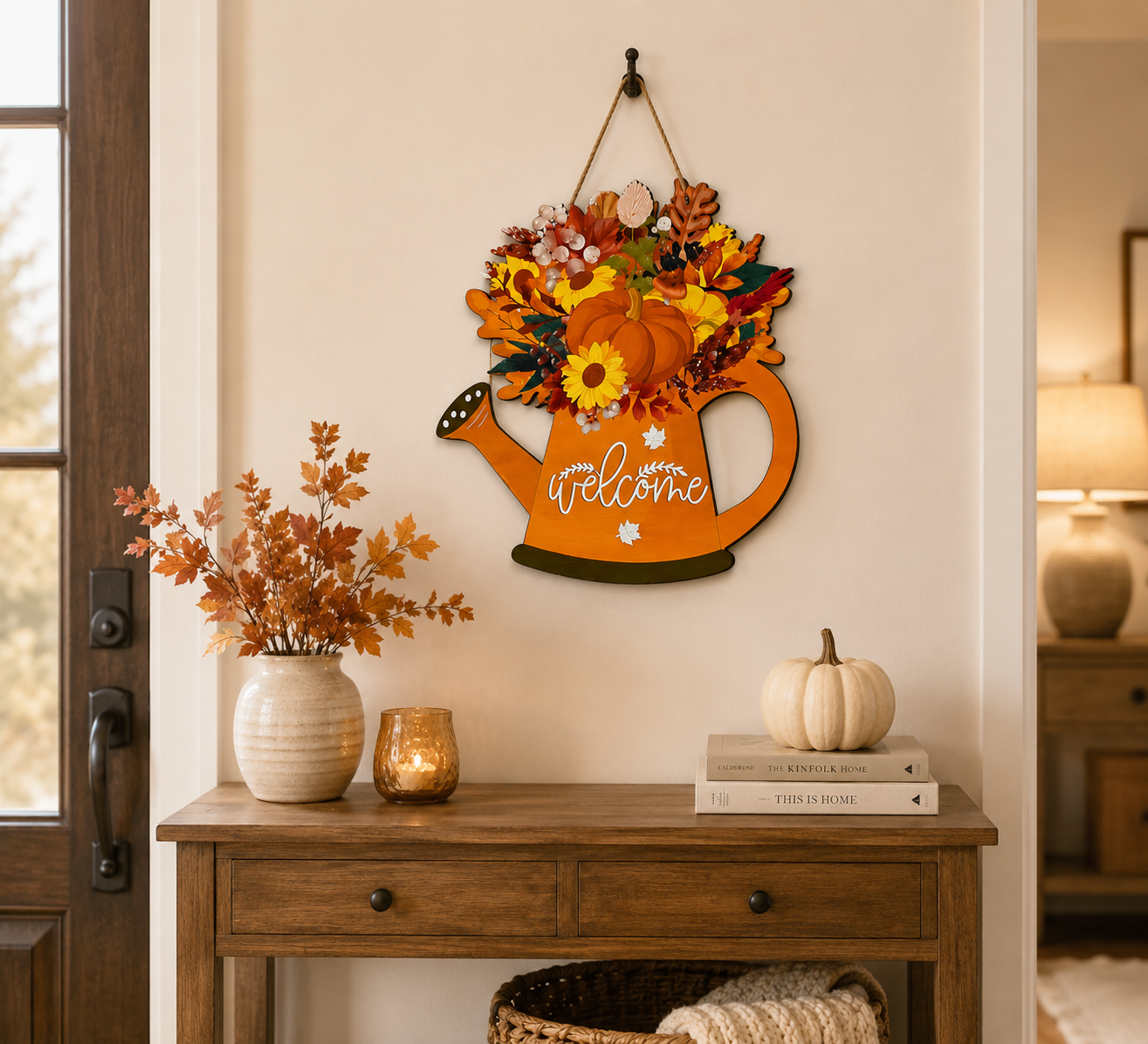 watering can welcome wall decor ready to hang