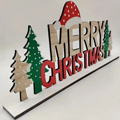 christmas wooden desktop decoration