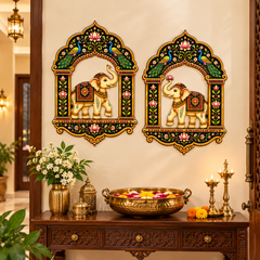 Decorative elephant wall art for entrance decoration