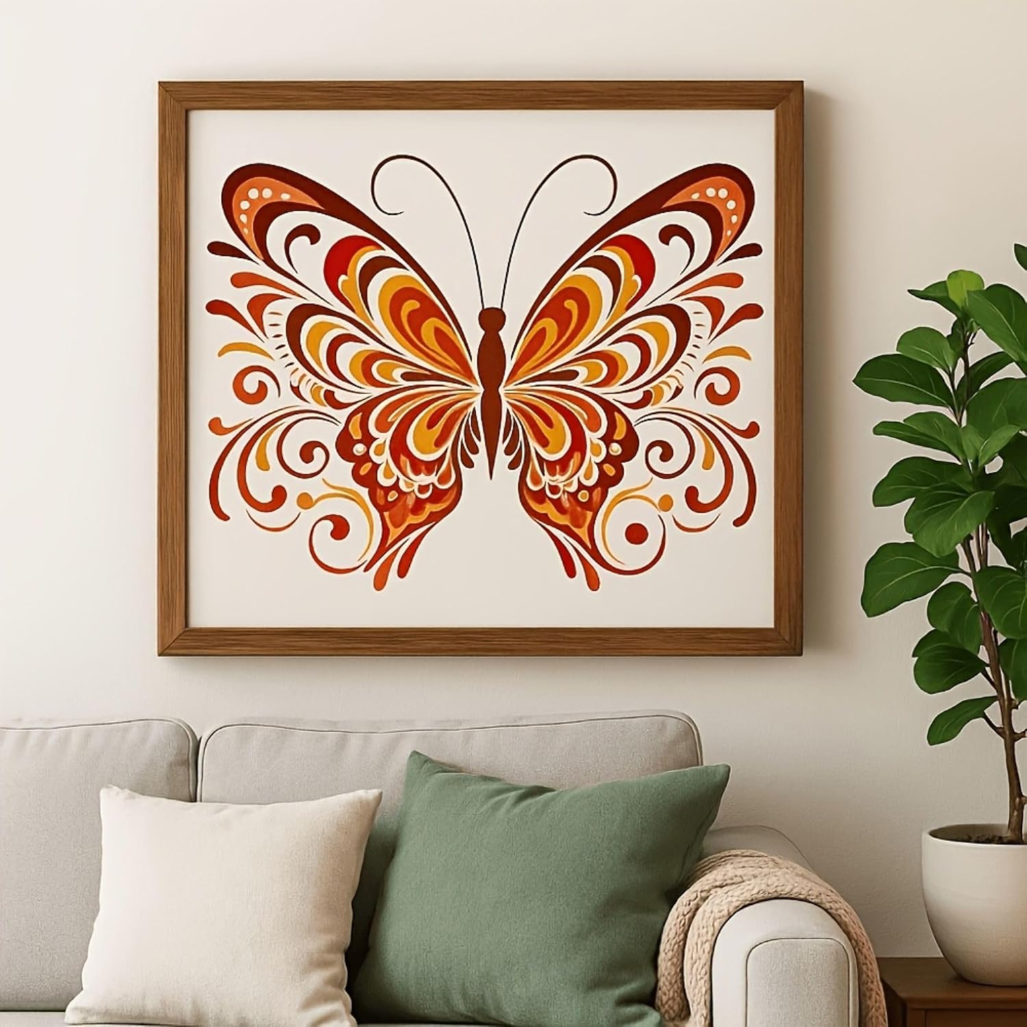washable butterfly painting stencil for wood projects