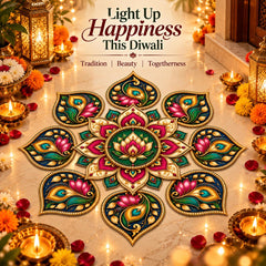 MDF rangoli pieces for Diwali