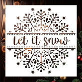 christmas snowflake stencil