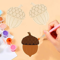 unfinished wood pine cones
