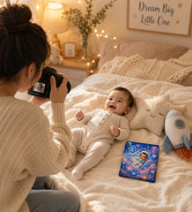 space theme baby photo props for monthly pictures