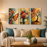 Set of 3 3D Nature Wall Painting for Home