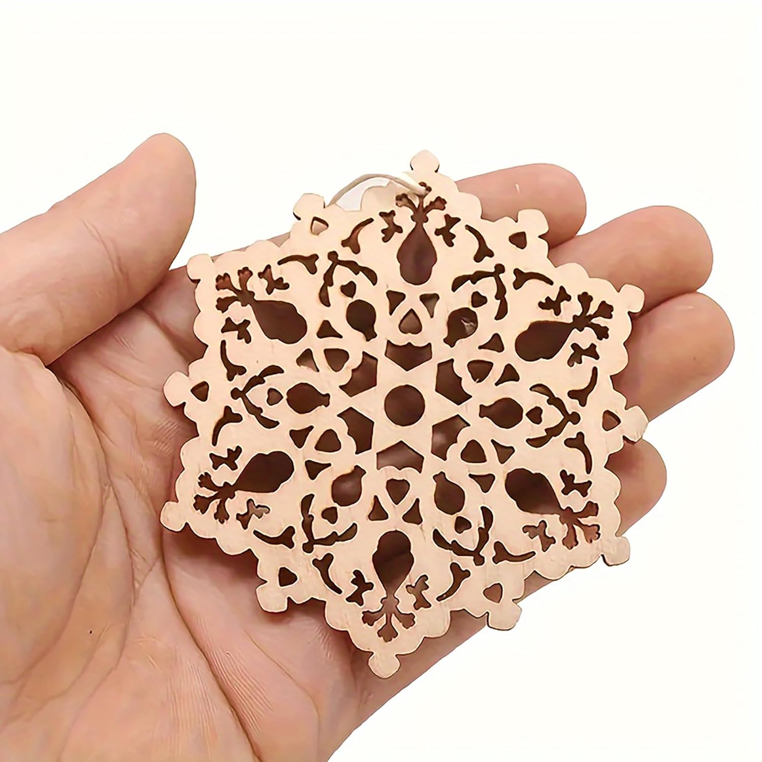 diy wooden snowflake ornaments