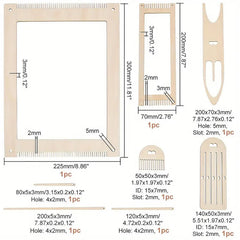 Cliths Wooden Weaving Loom Kit for Kids – DIY Loom Frame & Craft Machine Beginner Weaving Loom Craft Kit Loom Bands