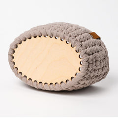 American Elm 2 Pack Flower Shaped Basket Bottoms MDF Crochet Base for DIY Storage Bags & Knitting Projects Wooden Craft Supply