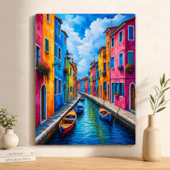 Venice inspired wall decoration for office