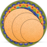 American Elm 3-Piece Art Board Set Pre-Marked MDF Circles for Mandala & Madhubani Art DIY Indian Craft Kit