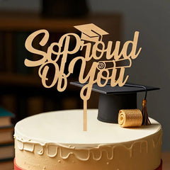 acrylic so proud of you cake topper for graduation party