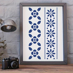 plastic stencil for wall border painting