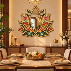 lotus mirror for entryway decoration