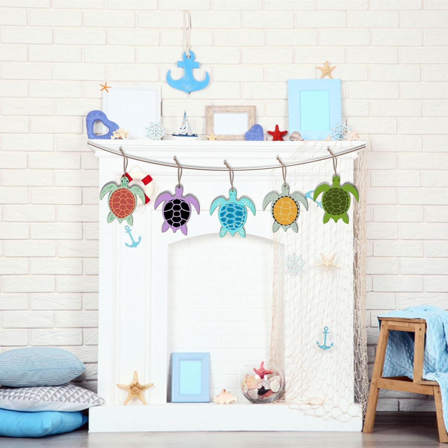 paintable sea turtle wood slices for art and craft projects