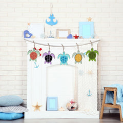 paintable sea turtle wood slices for art and craft projects