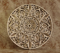 American Elm 7 Layer Flower Mandala Wall Art 3D Wooden Decor MDF Cutout Home Decoration Wall Hanging