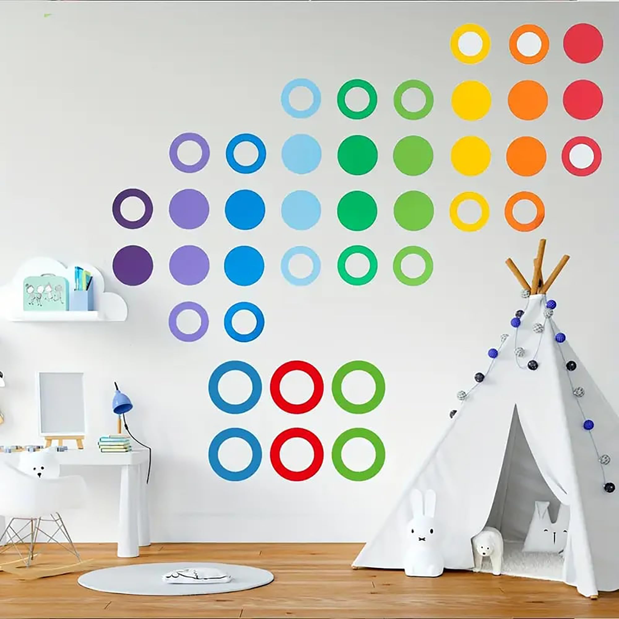 reusable round craft stencils