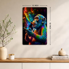 colorful monkey wall painting for living room