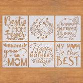 mothers day stencils mothers day gift for mom happy mothers day decoration stencils for craft and art mothers day decoration set stencils for painting